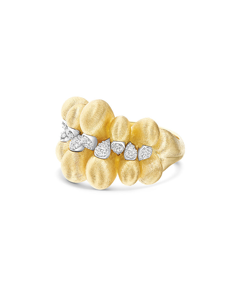 "Trasformista" Gold Drops and Diamond Ring