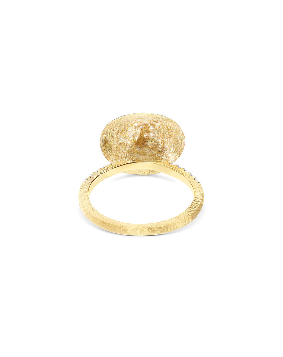 "Boules" Violetta gold, diamond, lepidolite, and mother-of-pearl ring (Medium)