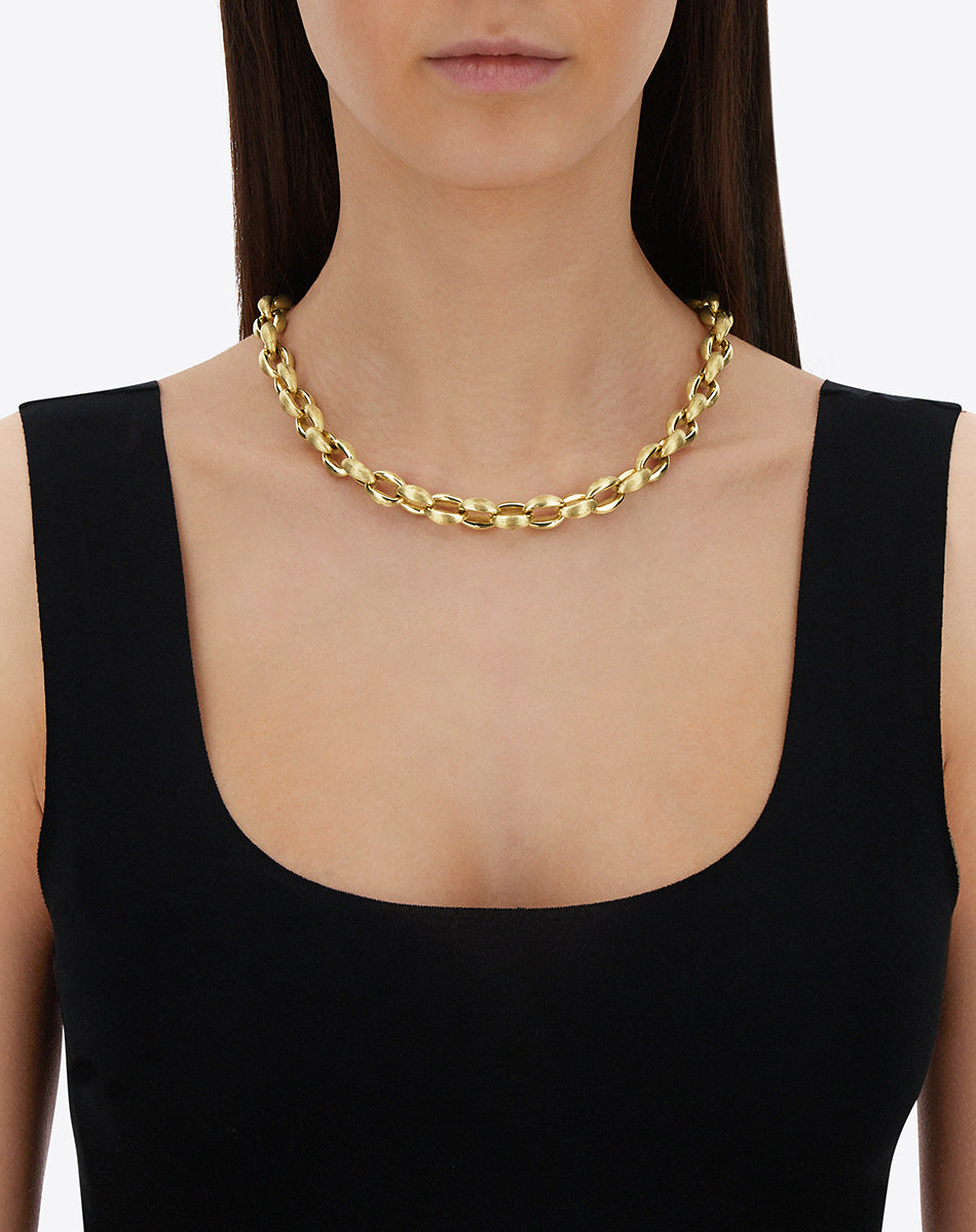 "Trasformista" Gold and Diamond Bracelet and Necklace