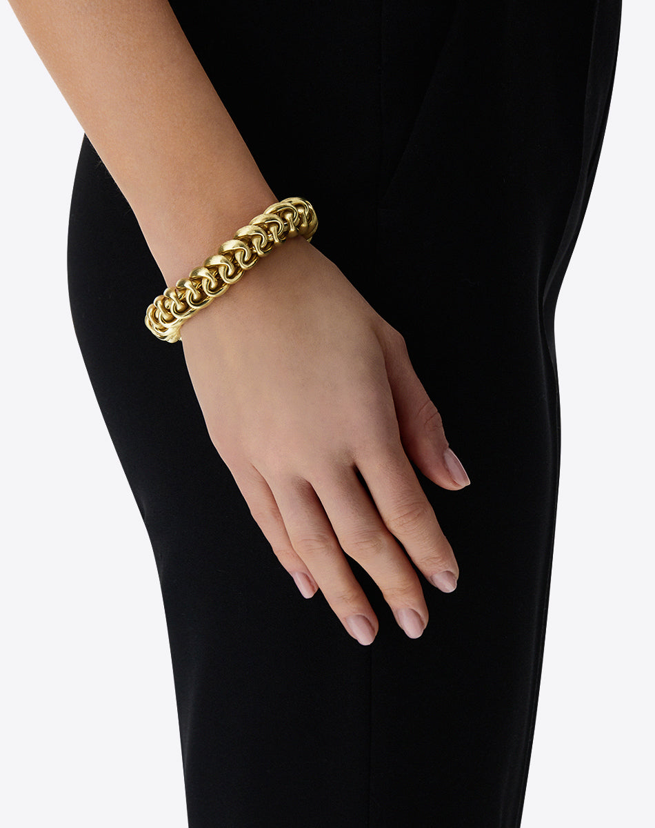 "Trasformista" Gold and Diamond Bracelet and Necklace