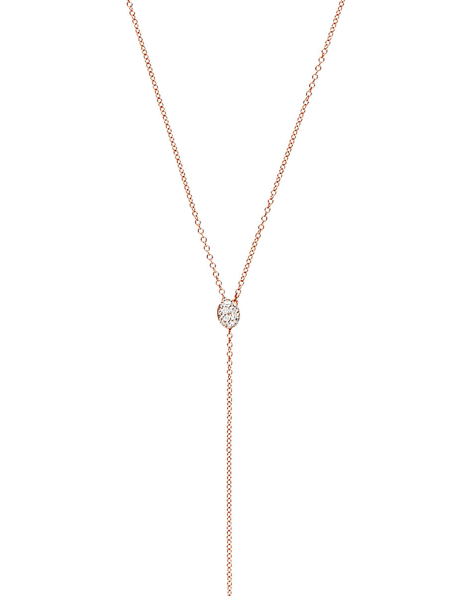 "CANDLE" Rose gold and Diamonds charming pendant