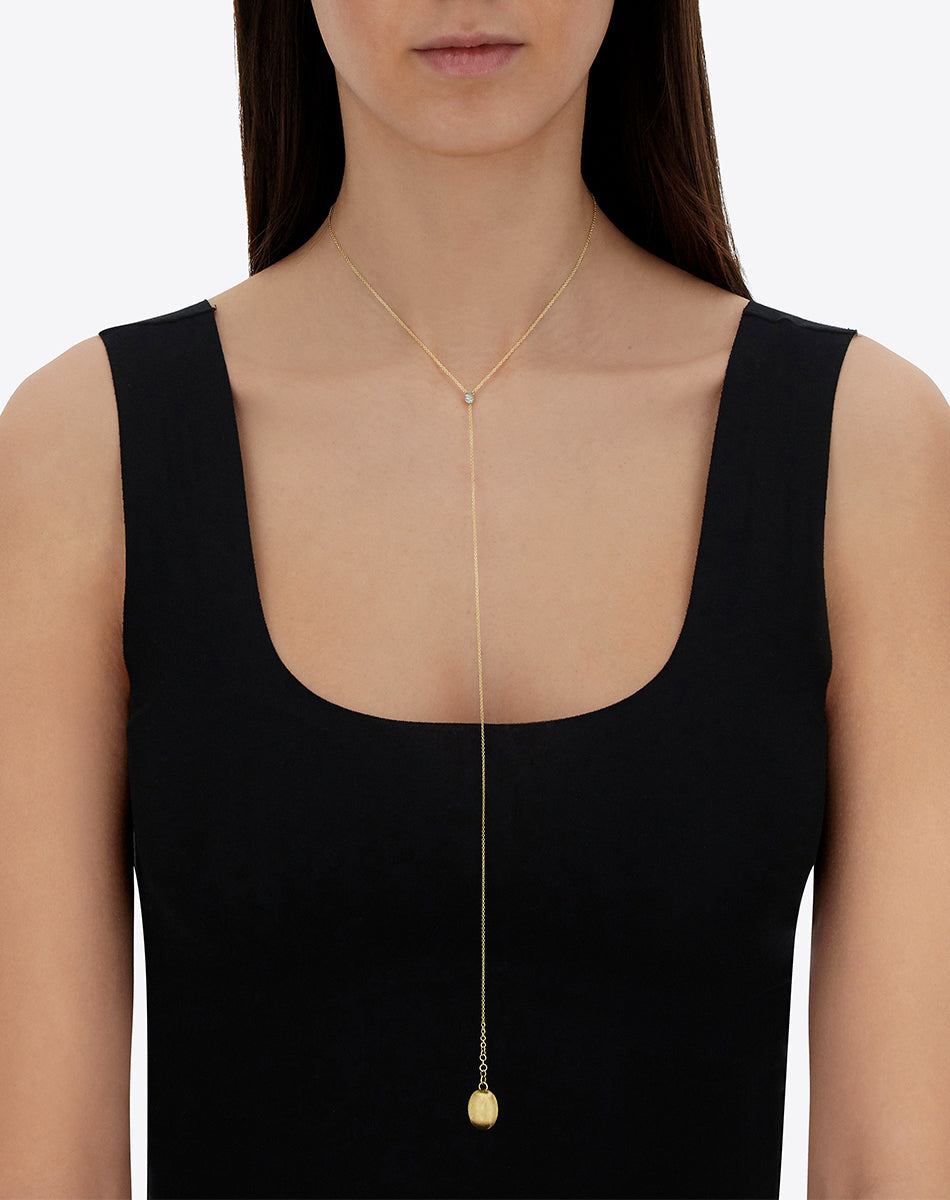 "CANDLE" Gold and Diamonds charming pendant