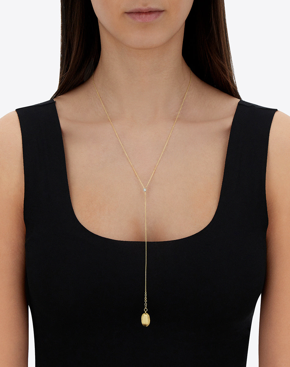 "CANDLE" Gold and Diamonds charming pendant