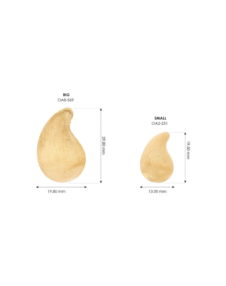 "Trasformista" gold cashmere earrings