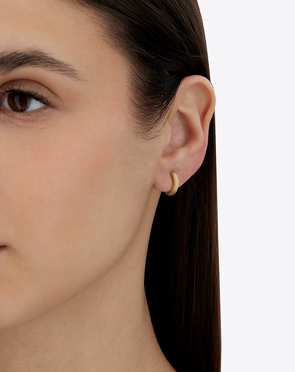 "libera" gold hoop earrings (small)