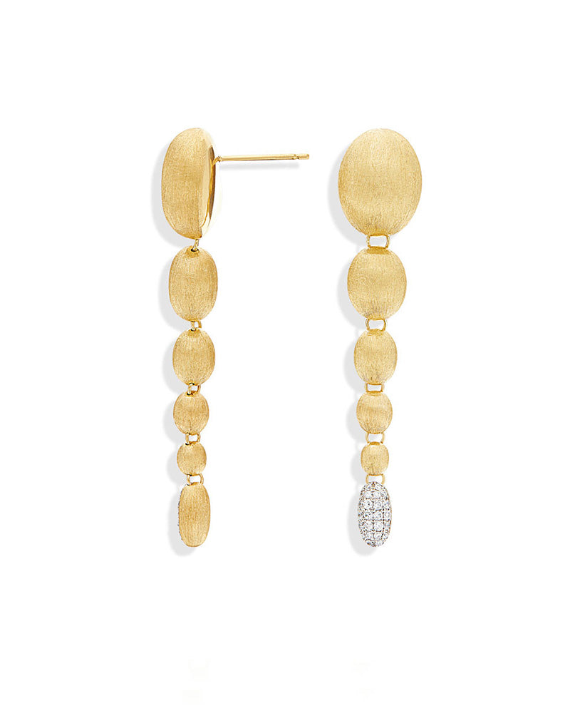 "Ivy " Gold and Diamonds charming drop earrings