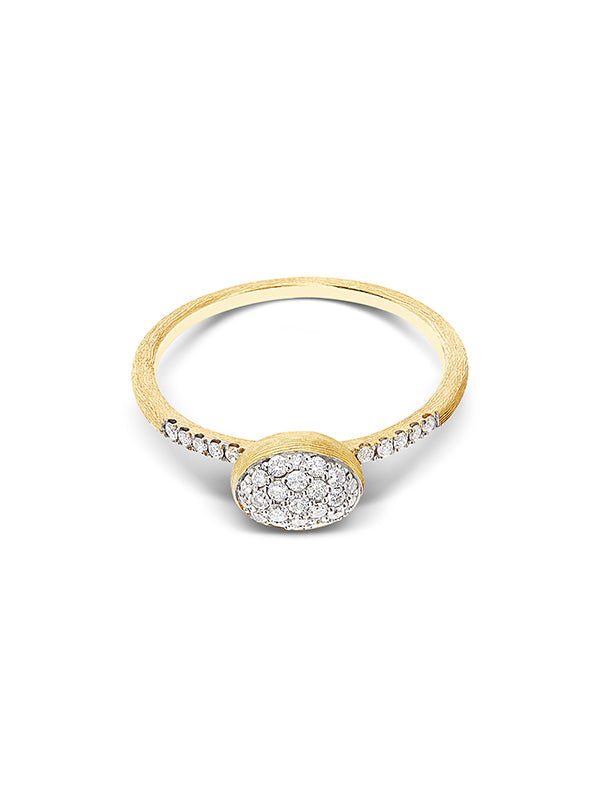 "Élite" Diamond and Gold Romantic Engagement ring (baby)