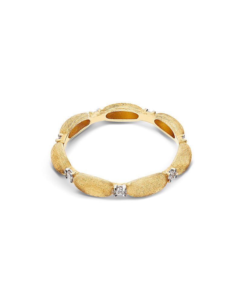 "Élite" Gold and diamonds Essential Ring