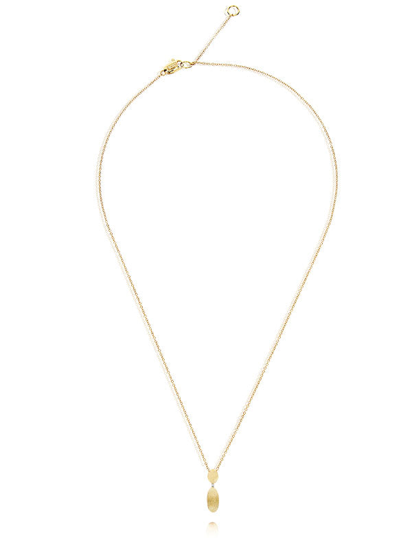 "Élite" Gold pendant with a diamonds accent