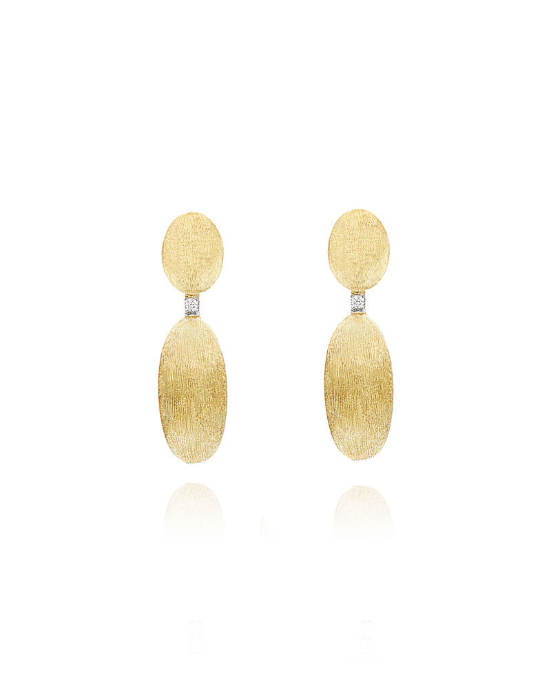 "Elite" Gold and diamonds handmade Small Earrings