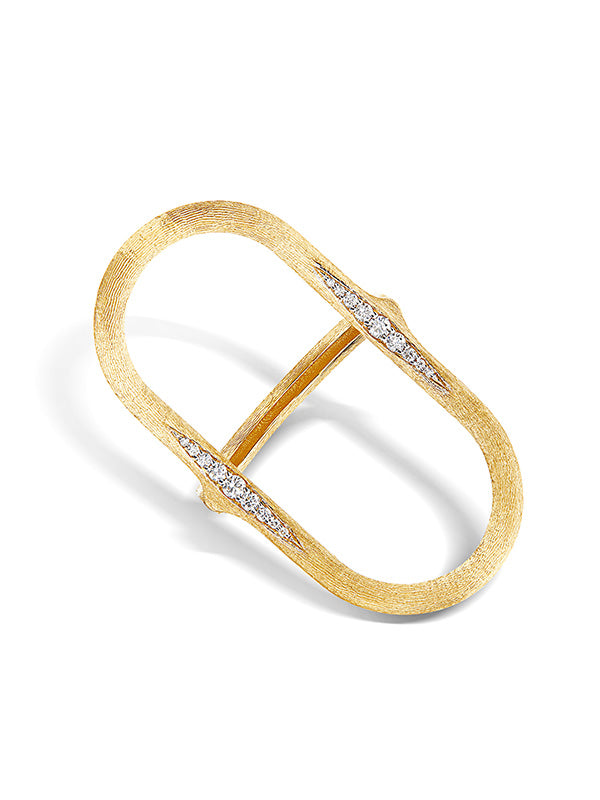Libera Gold and diamonds opened design ring