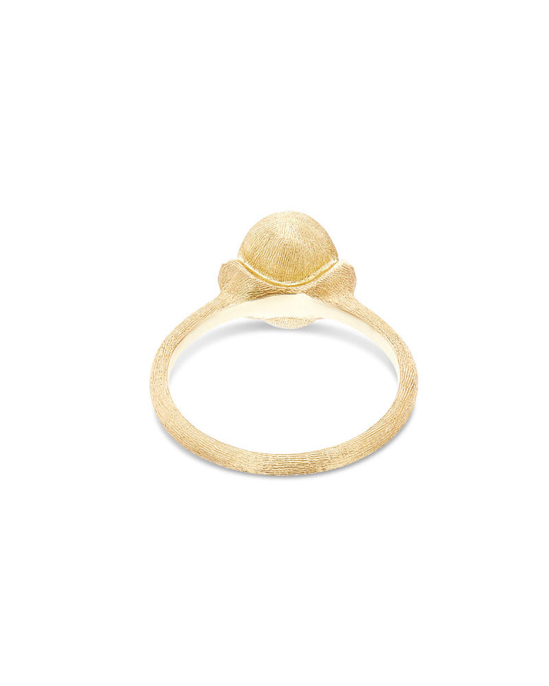 "Élite" Gold Boule and Diamonds accents ring