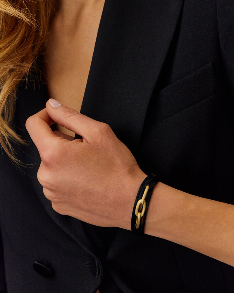"Libera Soul" gold chain bracelet and choker