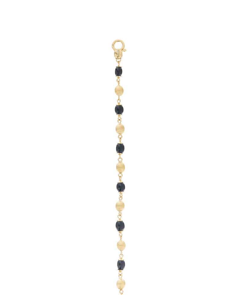 "Mystery Black" Gold and Black Onyx casual bracelet