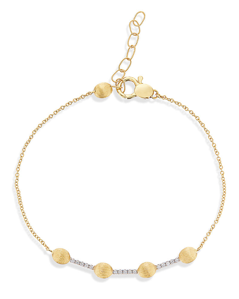 "Elite" Gold and Diamonds bars bracelet