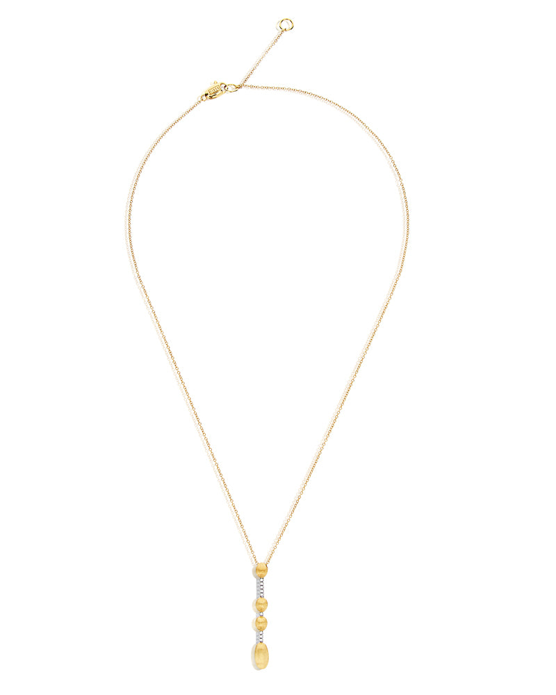 "Élite" Gold and Diamonds contemporary pendant