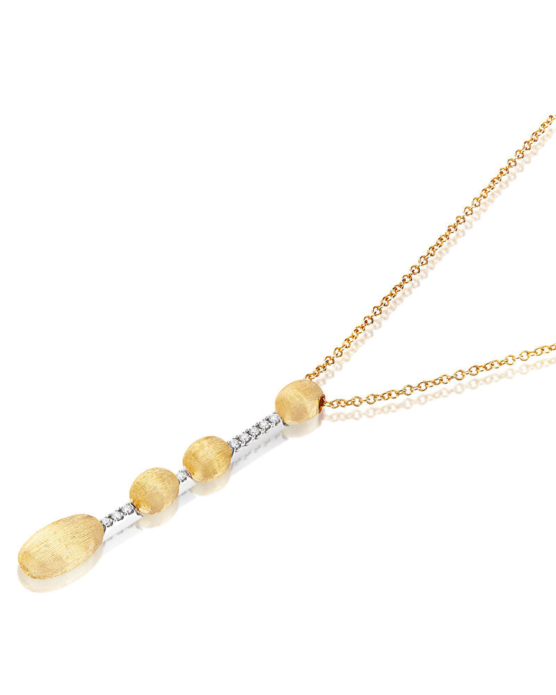 "Élite" Gold and Diamonds contemporary pendant