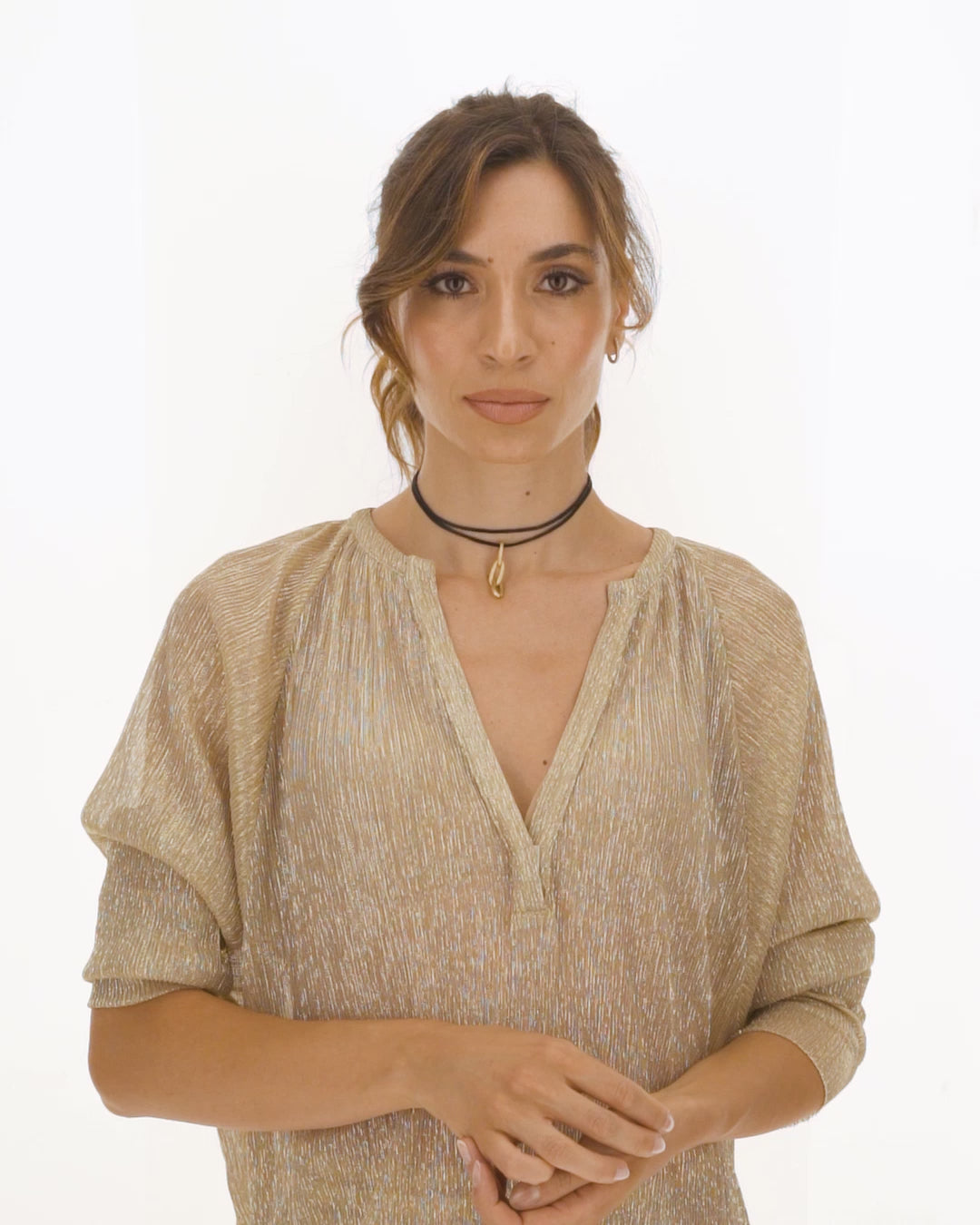 "Libera Soul" gold chain bracelet and choker