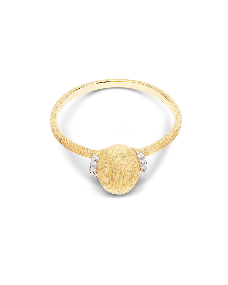 "Élite" Diamonds and Gold Boule ring