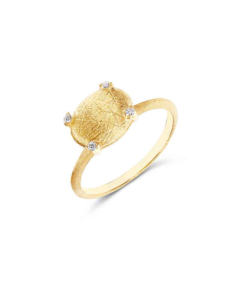 "Ipanema " Gold and Diamonds Ring