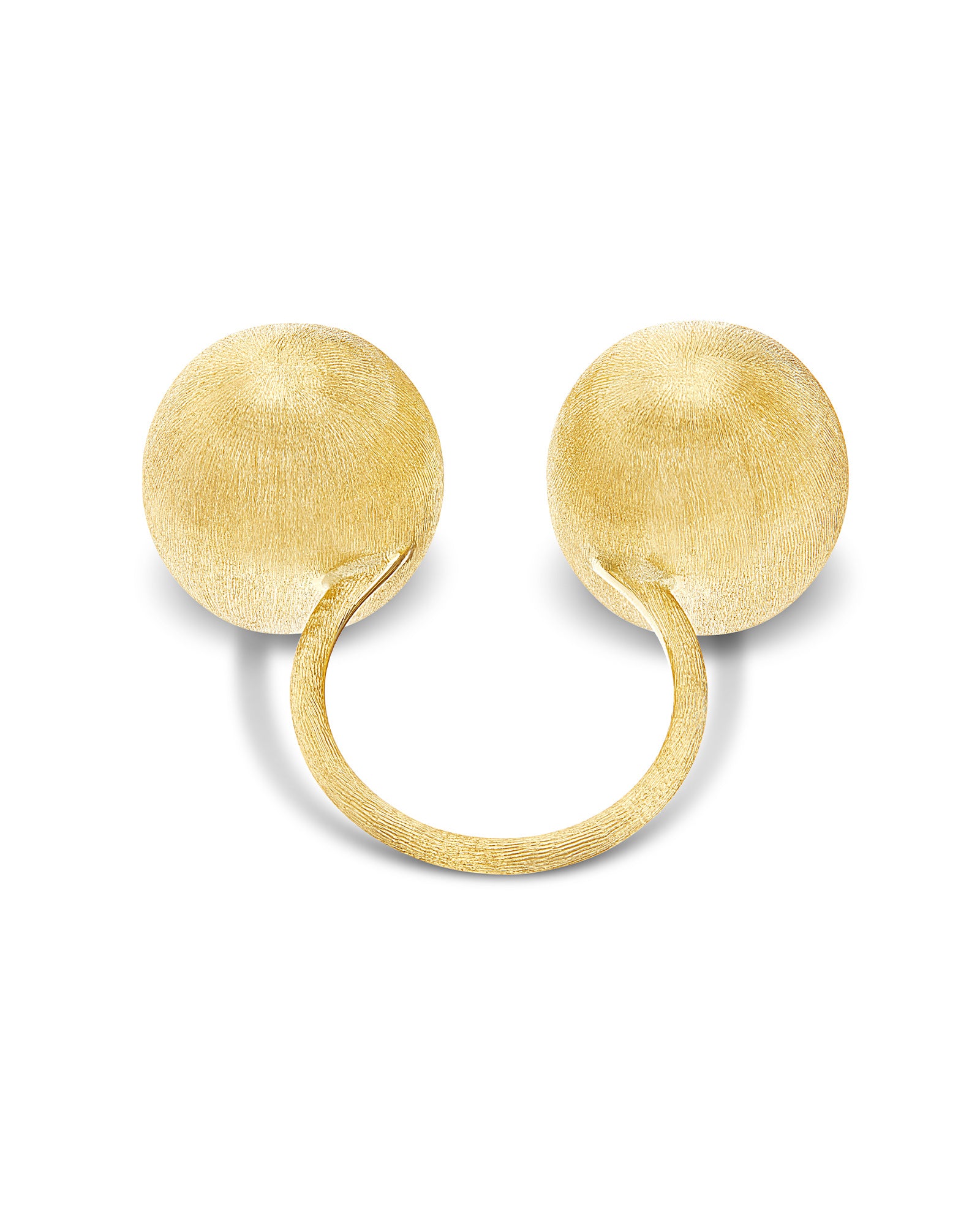 "bubble" iconic ring with gold boules (large)