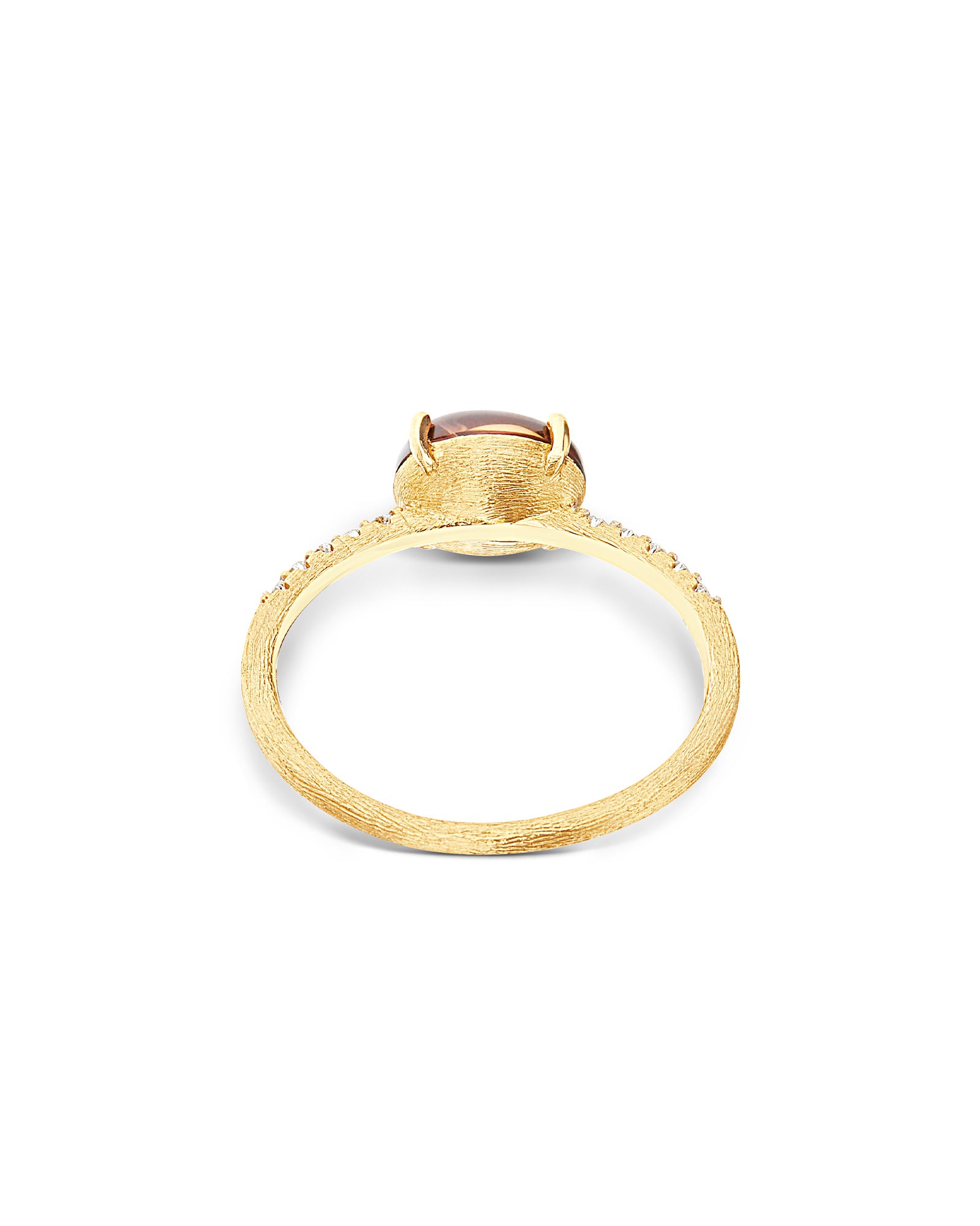 "Tourmalines" Gold, diamonds and pink tourmaline ring (medium)