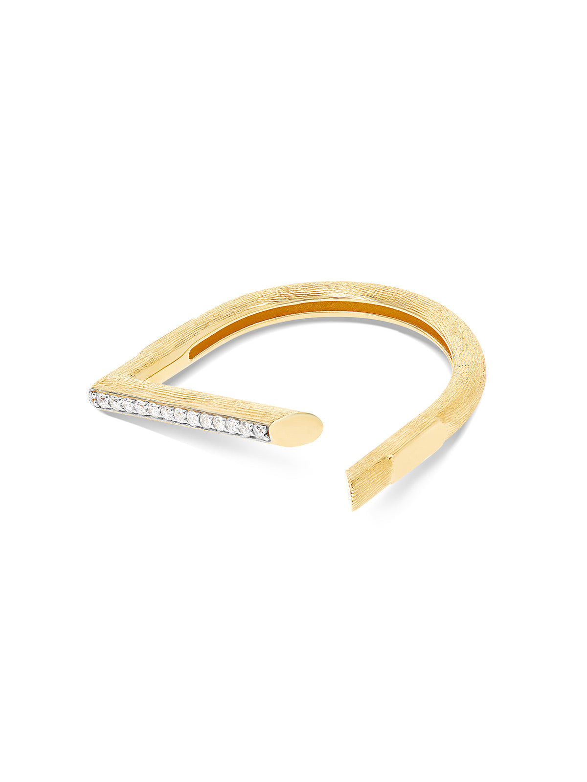 Libera Gold and diamonds opened look ring