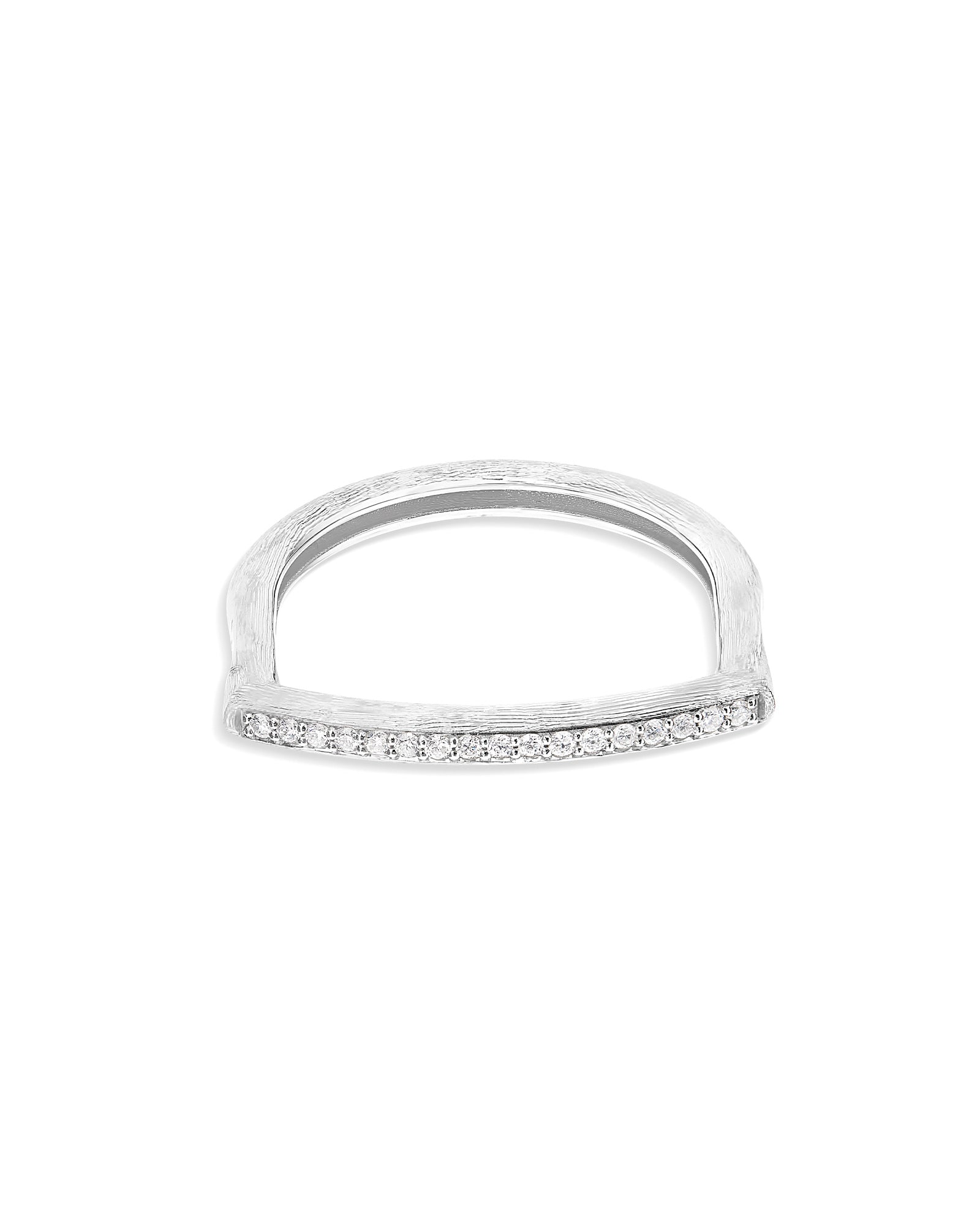 "Libera" Gold and diamonds pavé essential ring