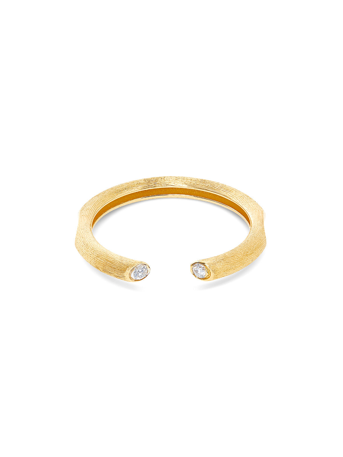 "Libera" Gold ring with diamond accents