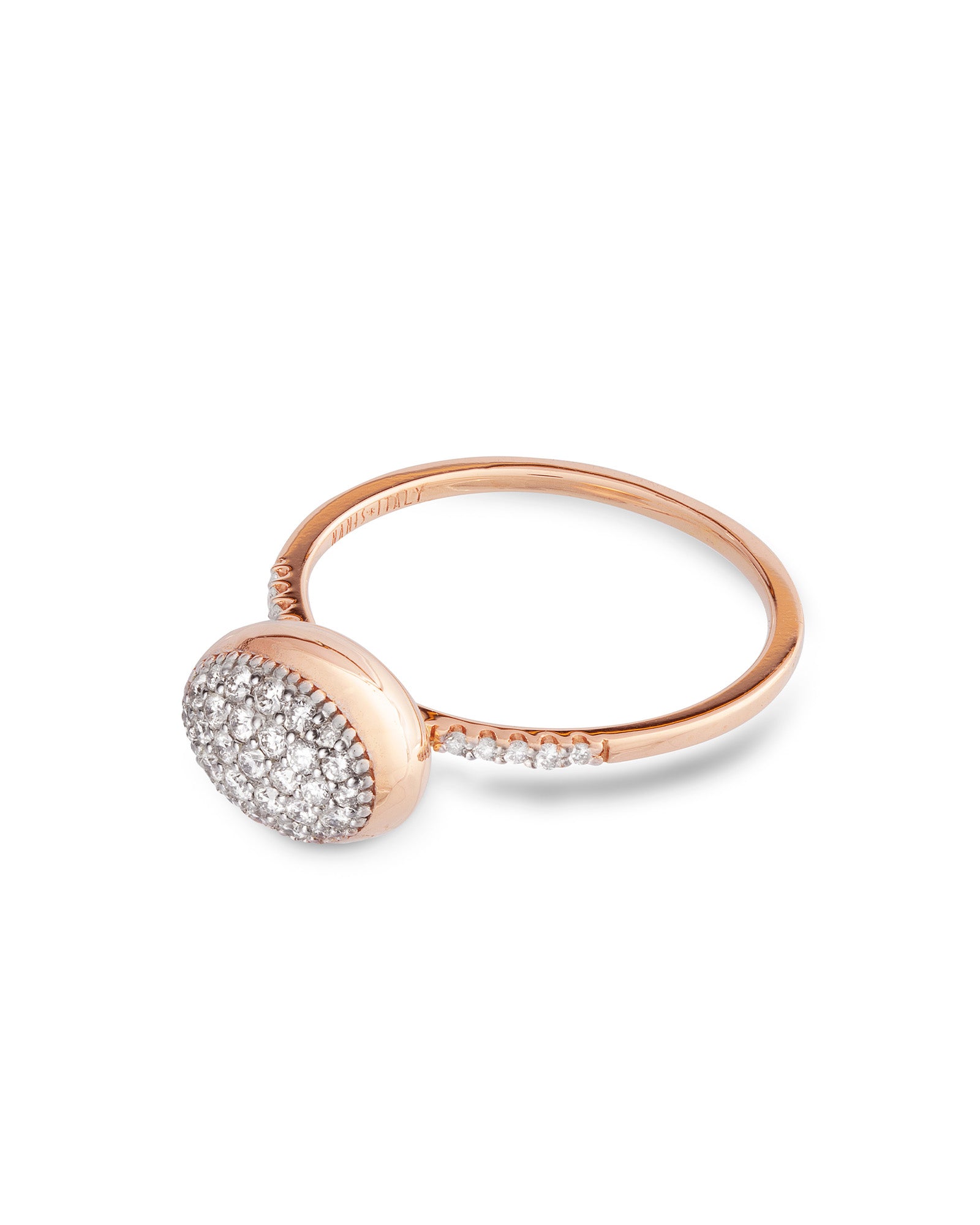 "Dancing élite" rose gold and diamond romantic engagement ring (small)