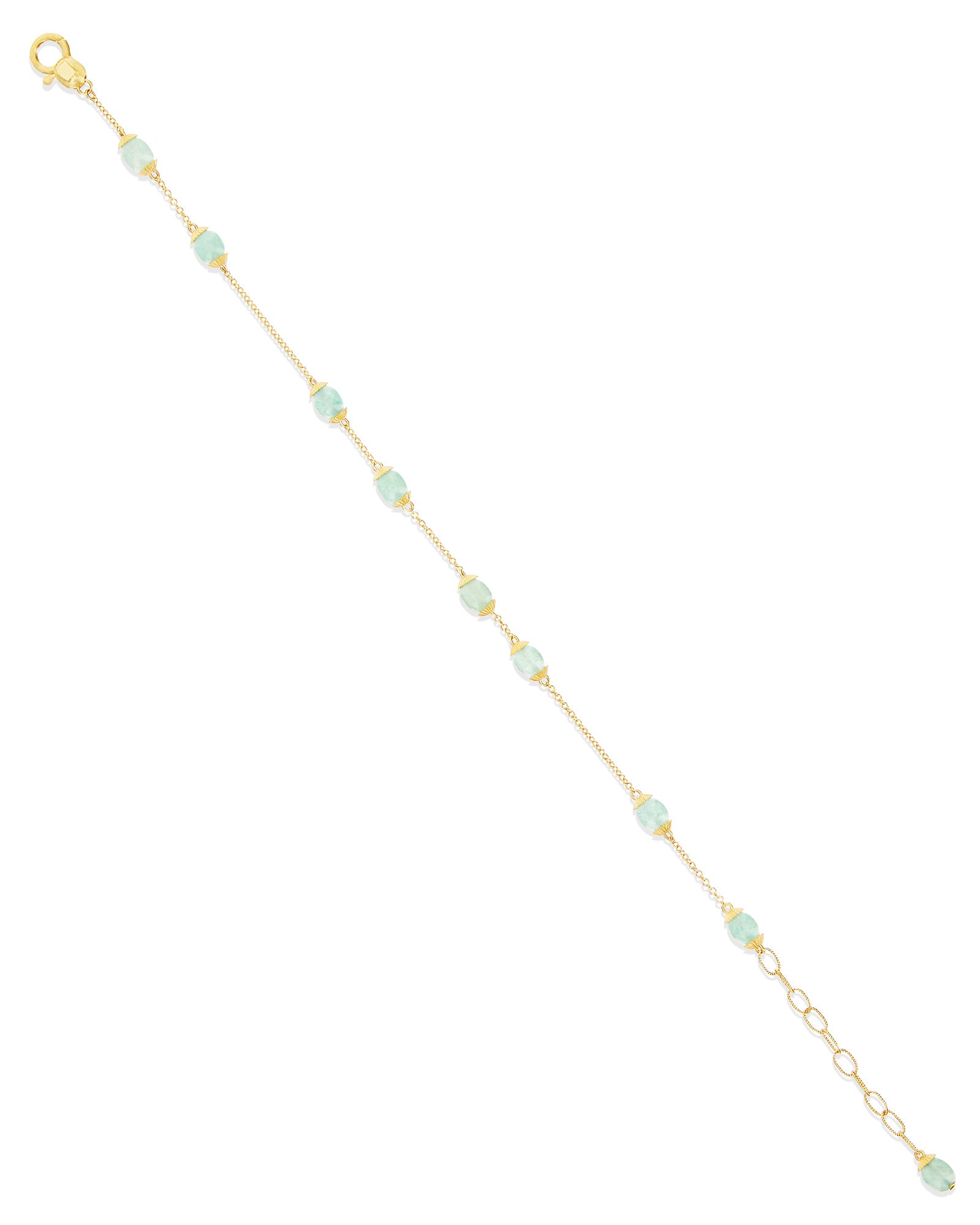 "amazonia" gold and green aventurine bracelet