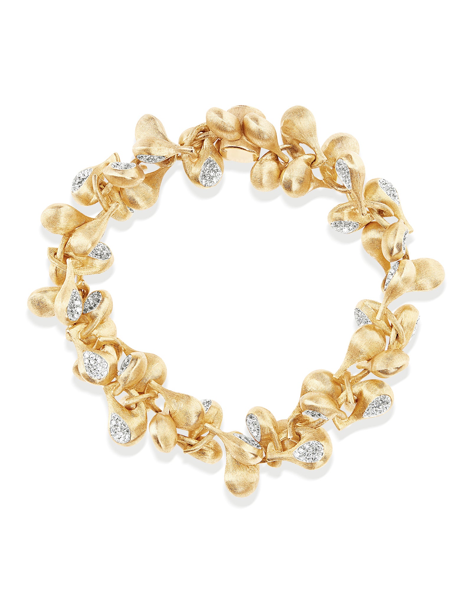 "Trasformista" Gold and Diamonds statement bracelet