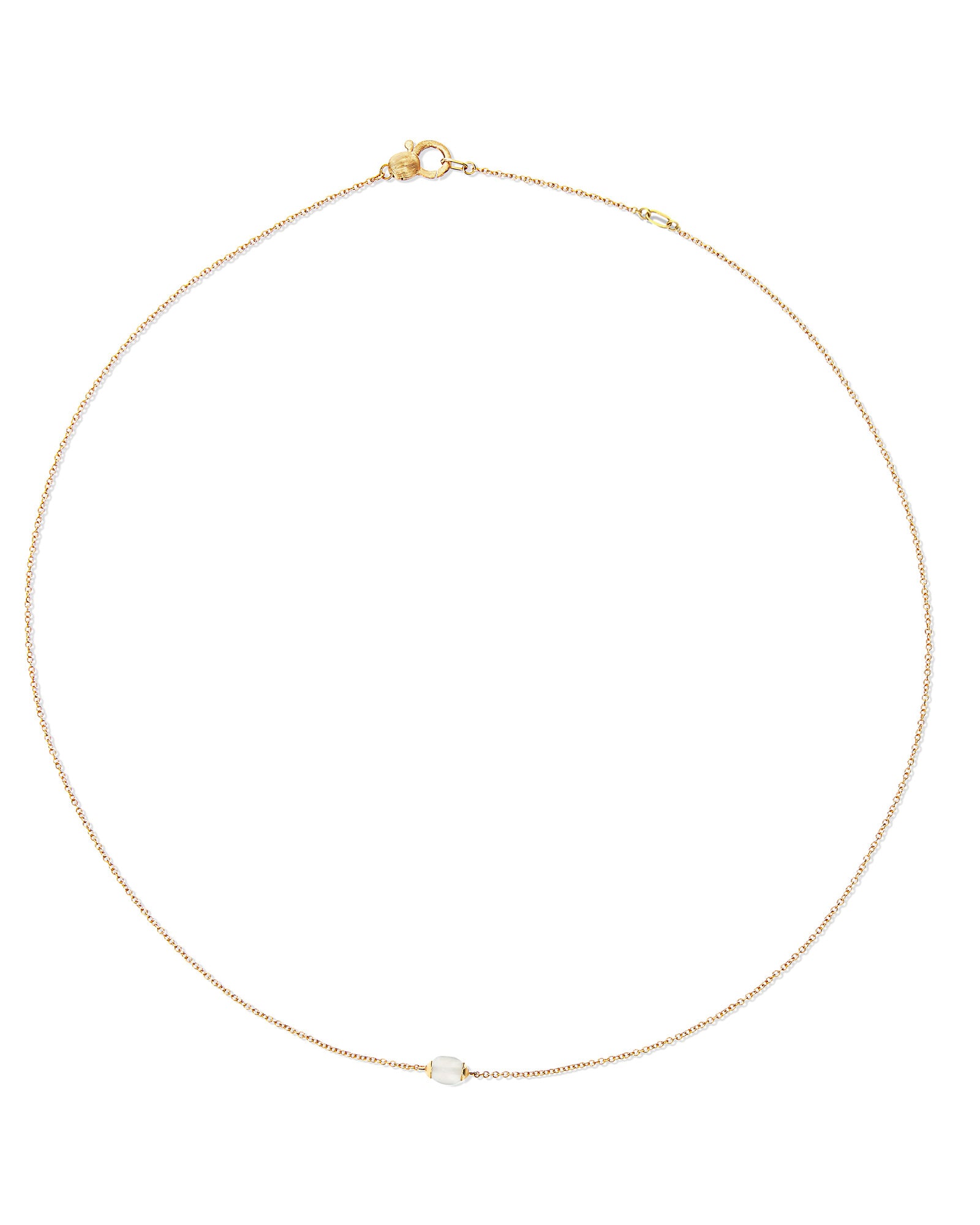 White Desert "Amulets" Gold and Moonstone Necklace (SMALL)
