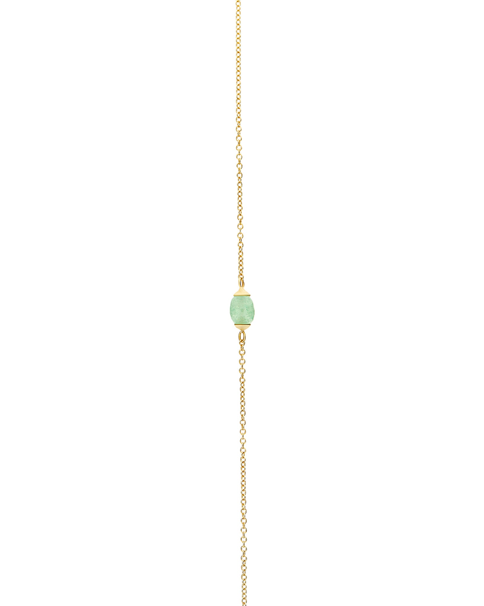 "Amazonia" Gold and Green Aventurine Necklace (LARGE)