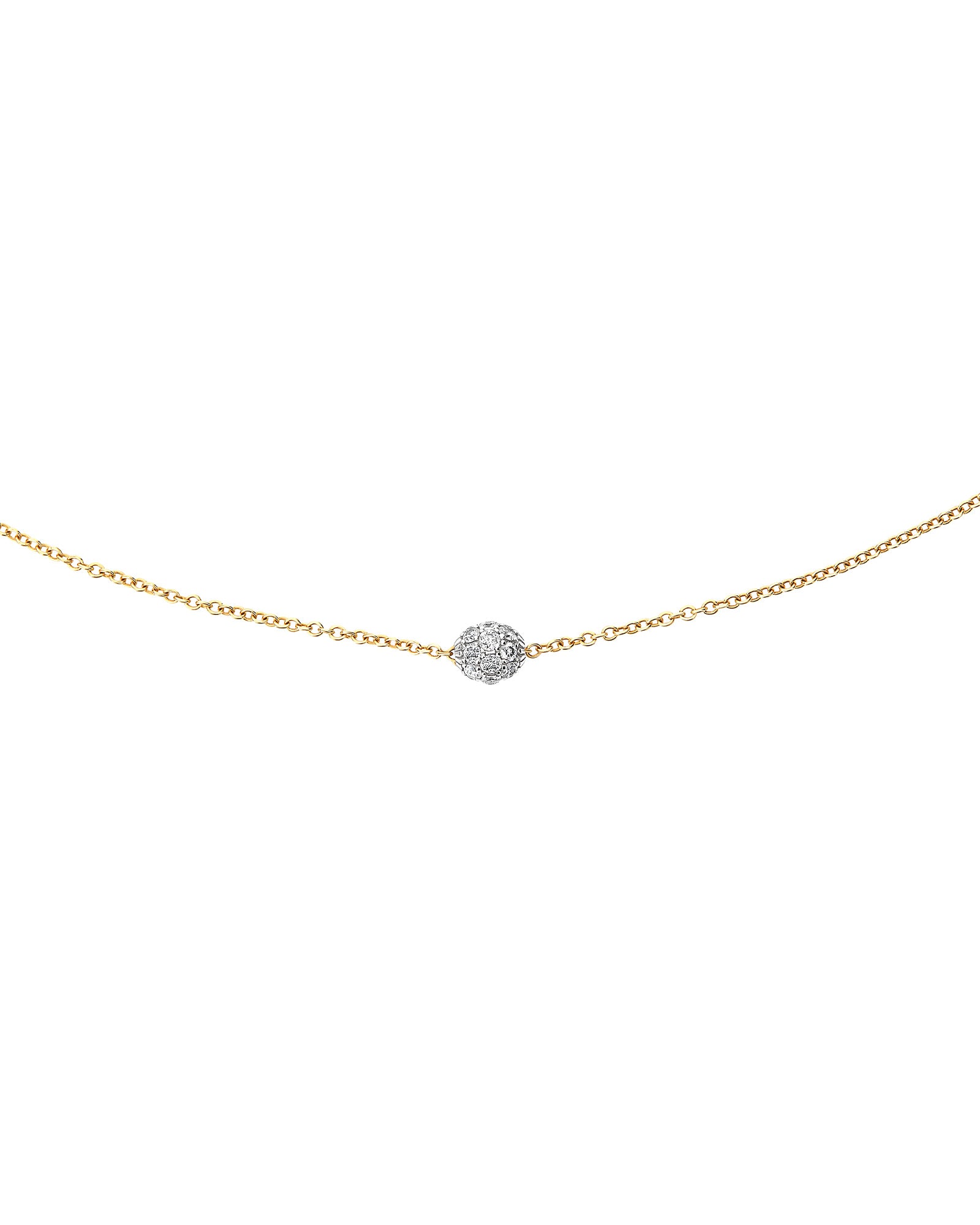 "Élite" Gold and Diamonds Light Point Necklace