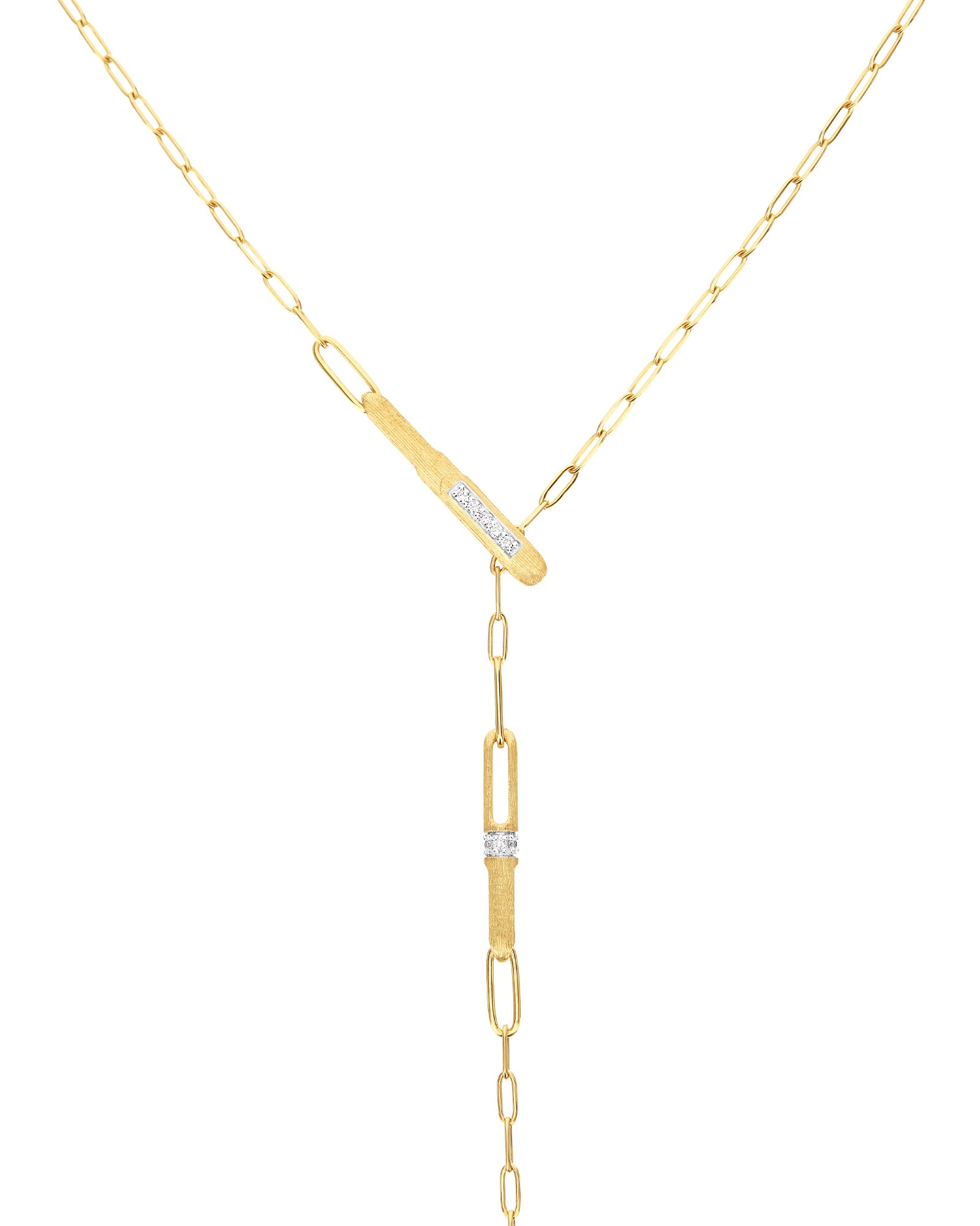 LIBERA Soffio Gold and Diamonds Y necklace