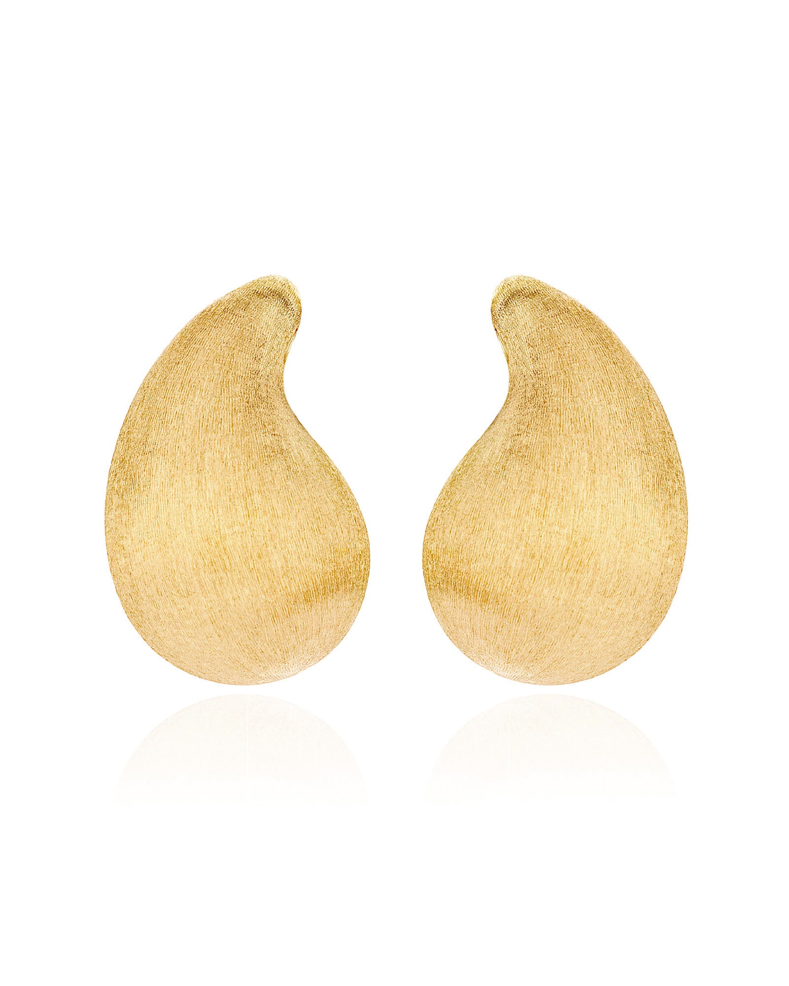 "Trasformista" gold cashmere earrings