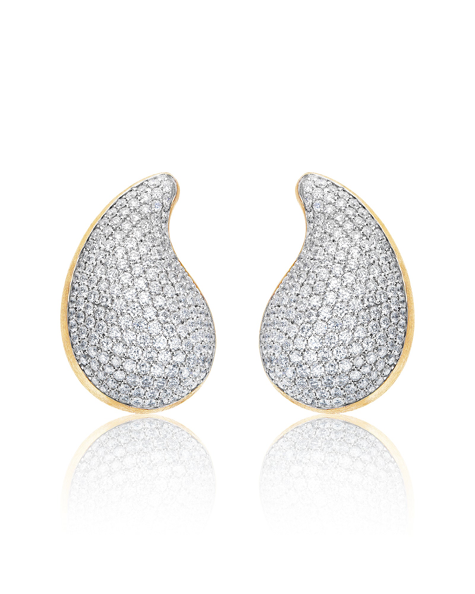 "Trasformista" Gold, Cachemire and Diamonds Earrings