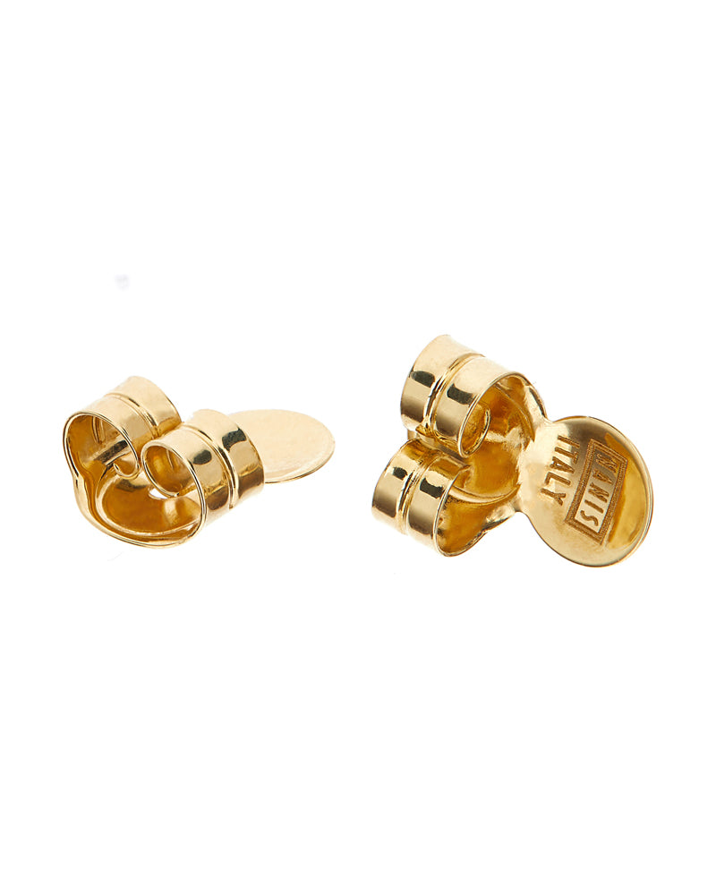 "Azure" Gold and London Blue stud earrings