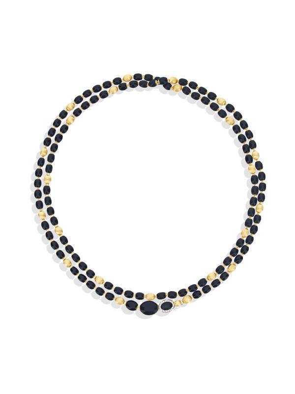 Black Onix Gold Necklace