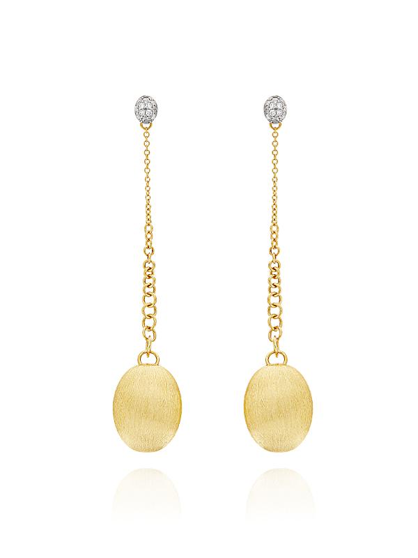 Drop and Dangle Gold Earrings