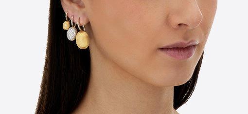 18kt Gold Earrings for woman