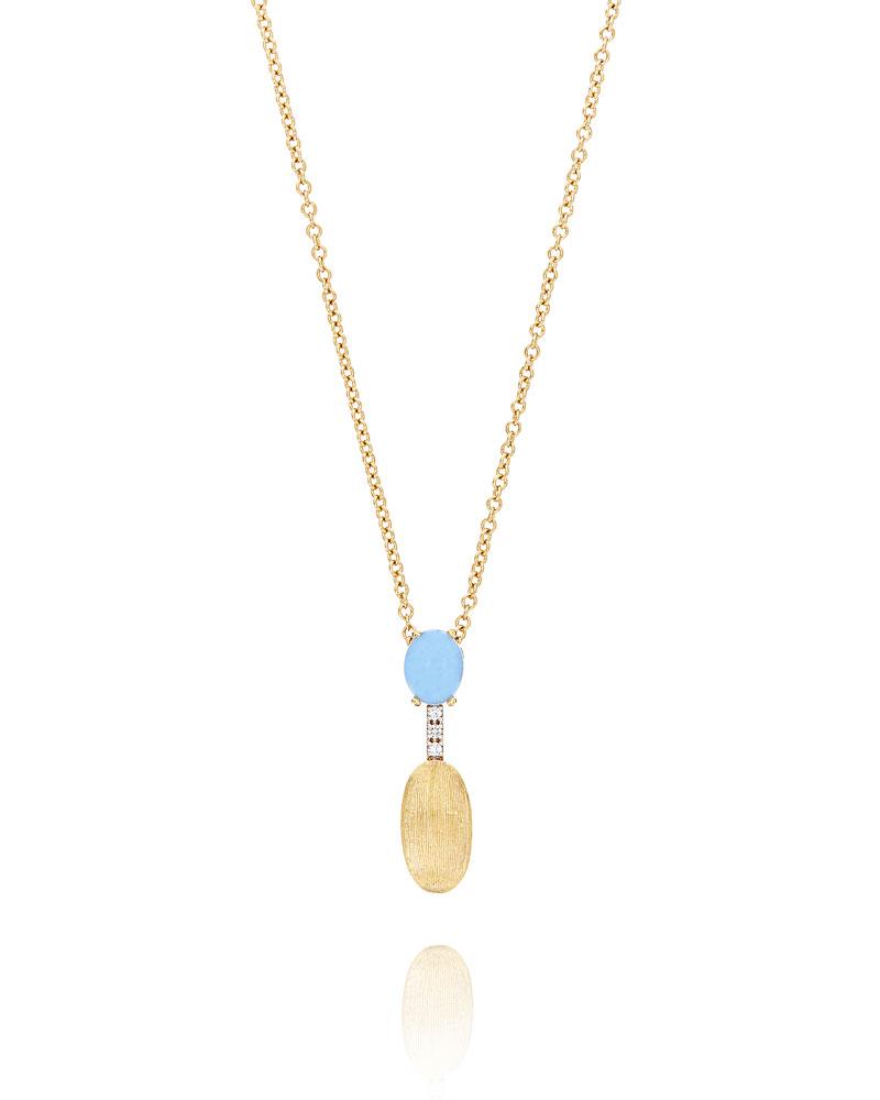 Aquamarine and Gold Necklace