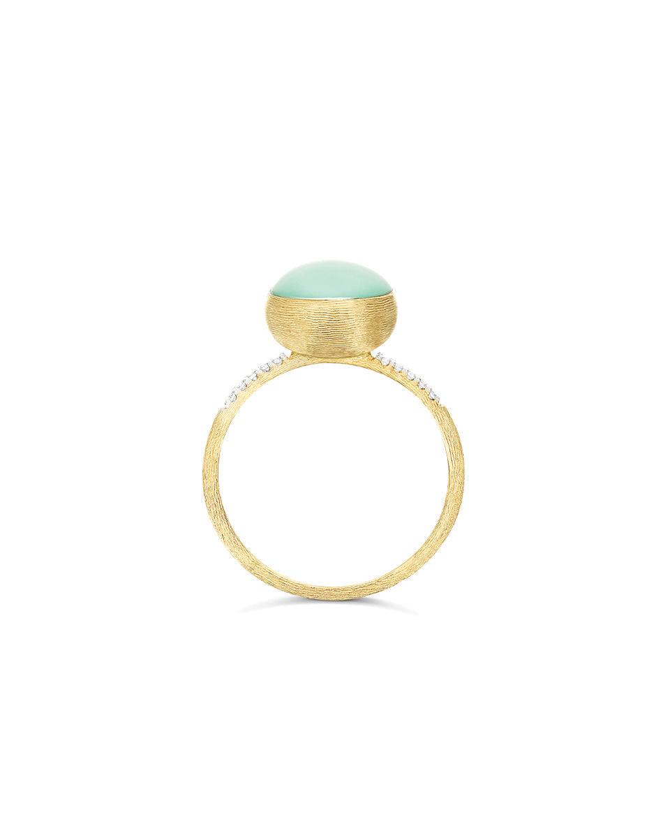 "Boules" Lattementa gold, diamonds, rock crystal, and jadeite ring (Small)