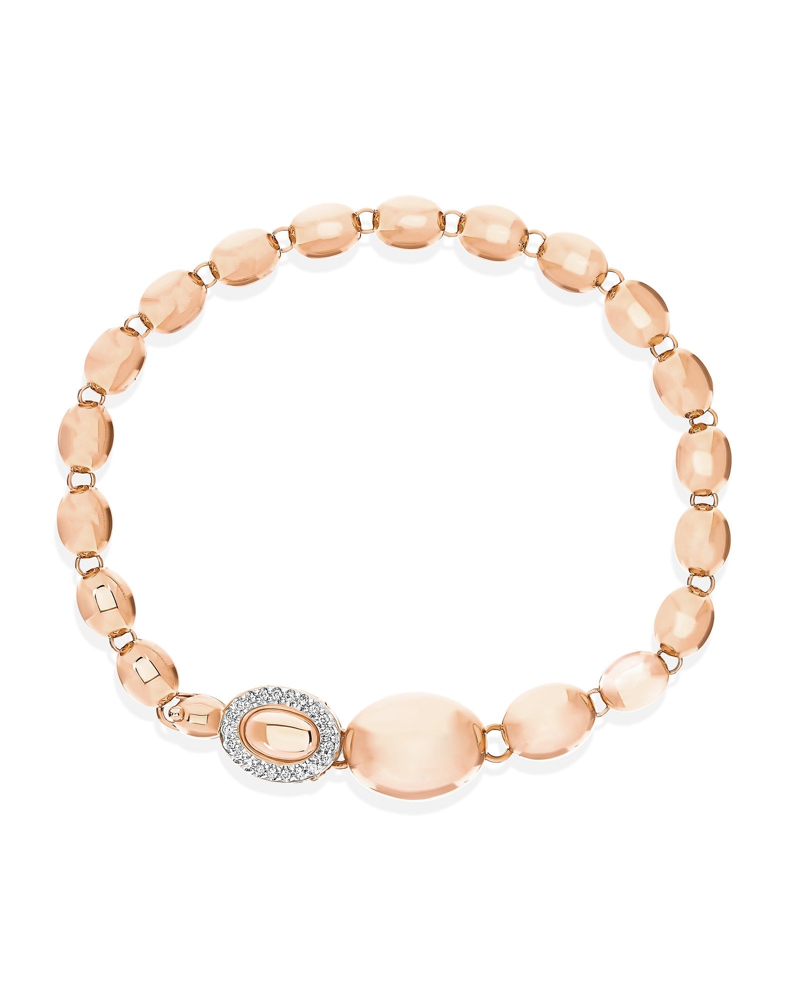 Bracelet Ivy, in rose gold and diamonds