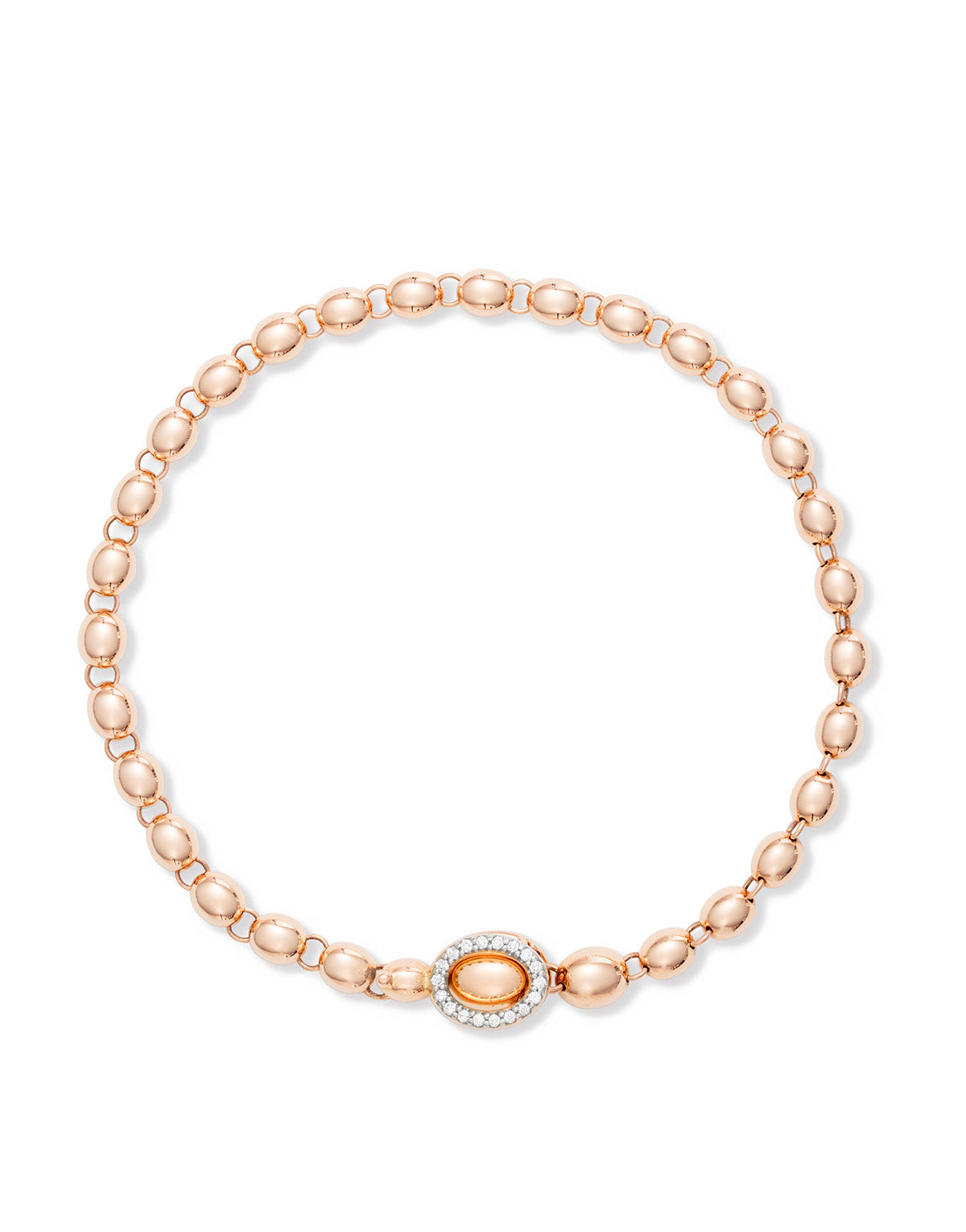 "ivy" in rose gold and diamonds slim bracelet