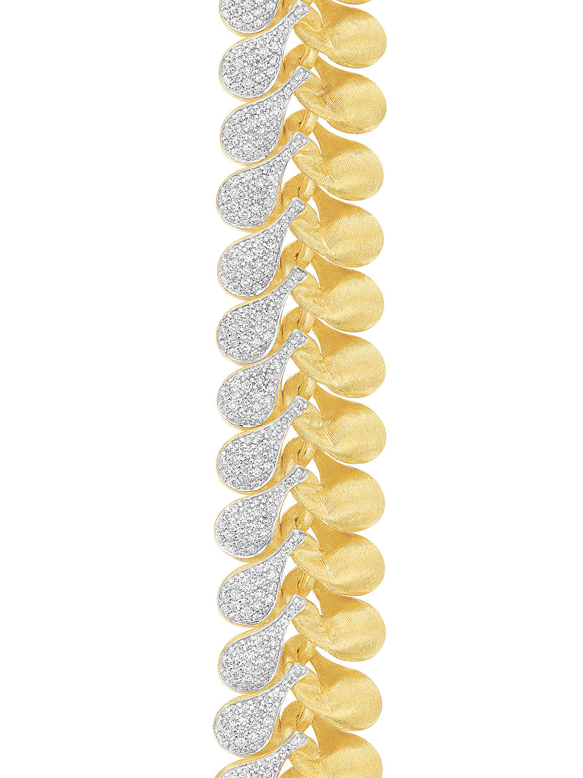 "Trasformista" Gold and Diamonds statement bracelet