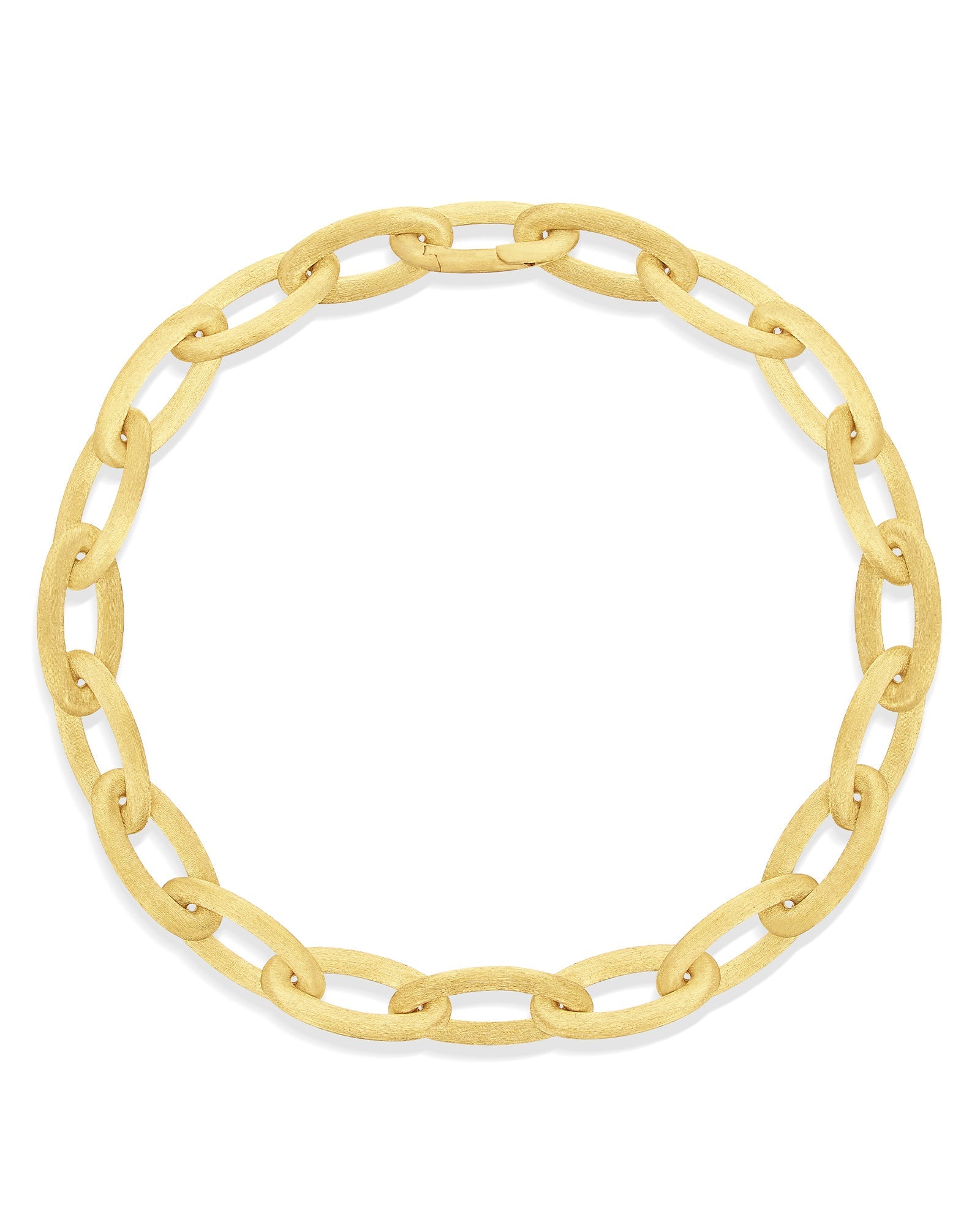Libera Icon necklace (short), in engraved gold 