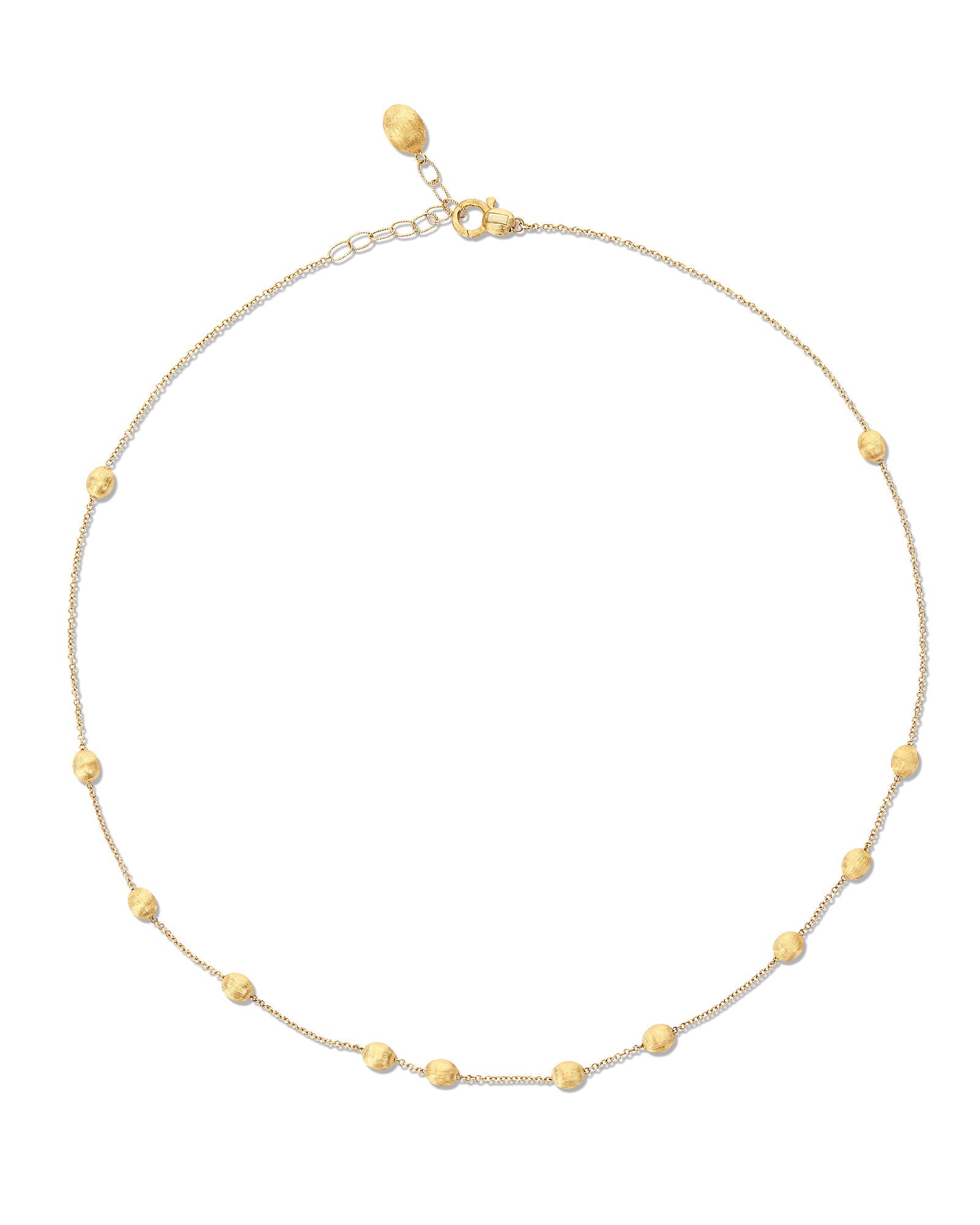 Soffio necklace, collar, in engraved gold