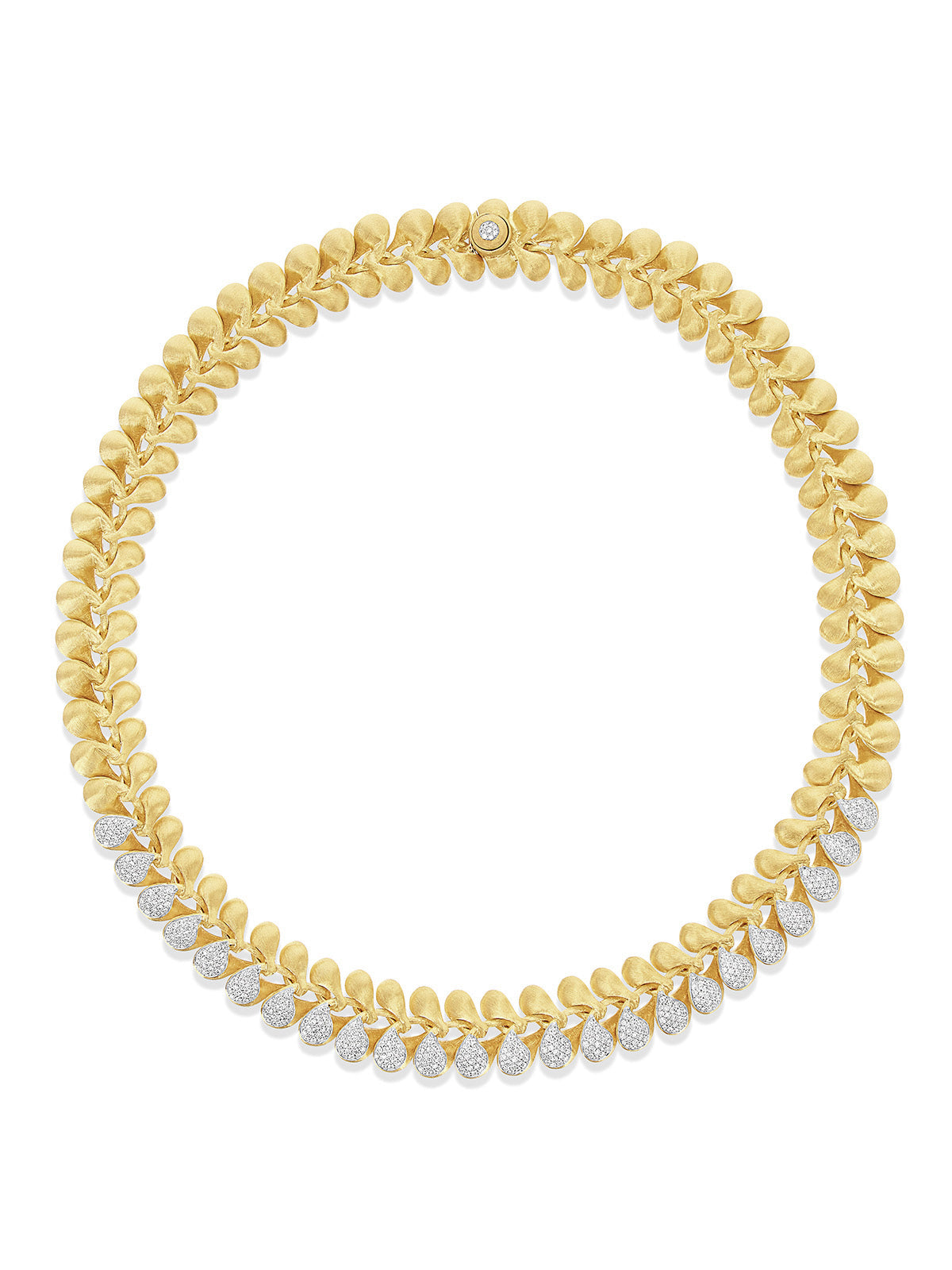 "Trasformista" Gold and Diamonds statement necklace